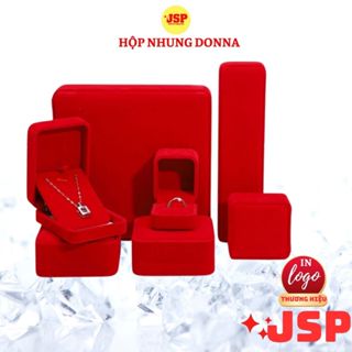 Hộp nhẫn nhung JSP đựng trang sức cưới cấp nhận in Logo hộp đựng nhẫn dây chuyên hộp đựng vàng cưới