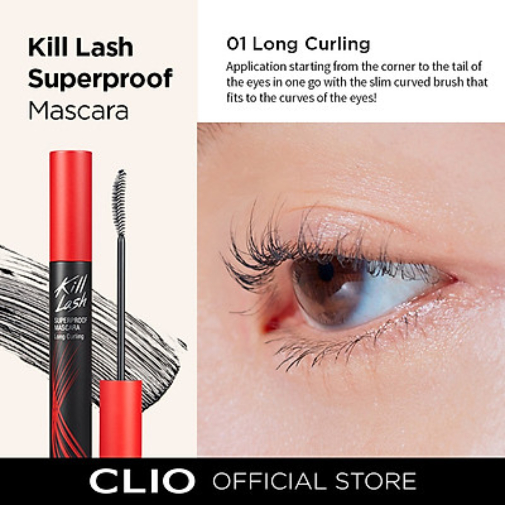 Mascara Chuốt Mi Clio Làm Cong Mi Chống Trôi Clio Kill Lash Superproof Mascara 7G