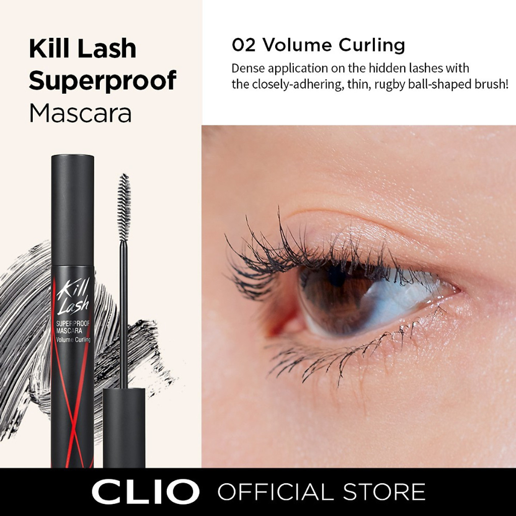 Mascara Chuốt Mi Clio Làm Cong Mi Chống Trôi Clio Kill Lash Superproof Mascara 7G