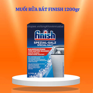 Muối rửa bát Finish 1,2kg, Muối rửa chén finish, Muối finish cho Máy rửa bát, Muối làm mềm nước Finish