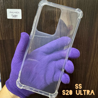 Ốp Lưng Samsung S20 Ultra Dẻo Trong Suốt Chống Sốc Có Gù Bảo Vệ 4 Gốc