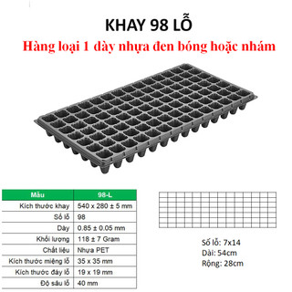 20 khay ươm hạt 98 lỗ, hàng loại 1 chất lượng cao