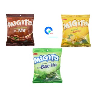Kẹo gừng me bạc hà quế - migita - bibica gói 70g