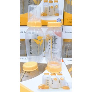 Bộ núm ti medela size S,M (nắp đậy, vòng cổ, núm ti)