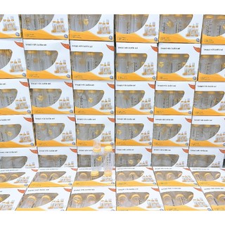 Bộ núm ti medela size S,M (nắp đậy, vòng cổ, núm ti)
