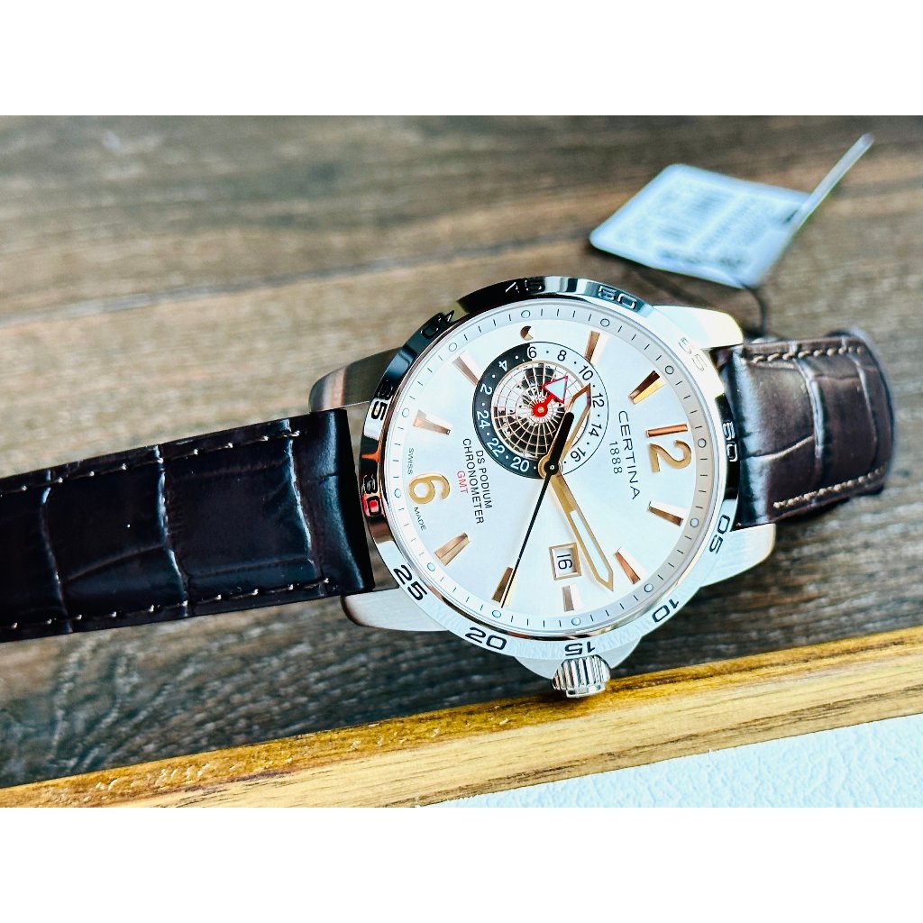 Đồng hồ nam dây da Certina DS Podium GMT C034.455.16.037.01