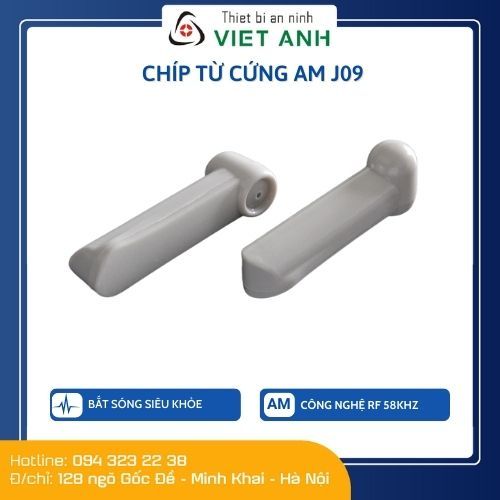 Tem chíp từ cứng an ninh AM gắn quần áo J09