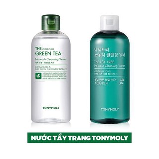 Nước tẩy trang trà tràm tonymoly the tea tree no-wash cleansing water 300ml - hàn quốc