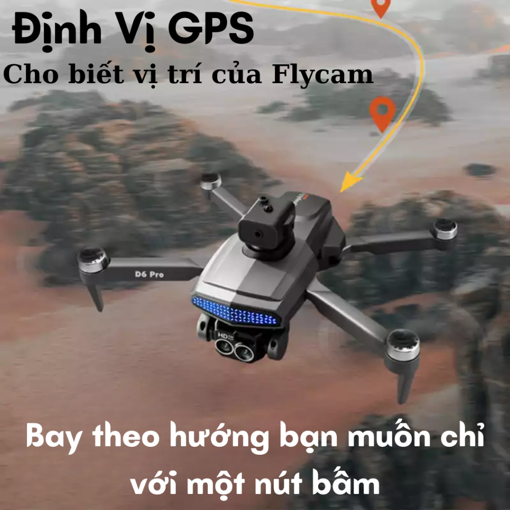 Play cam, Máy bay điều khiển từ xa D6 pro động cơ không chổi than bay 30 phút, Plycam tích hợp định vị GPS và camera 8K | BigBuy360 - bigbuy360.vn