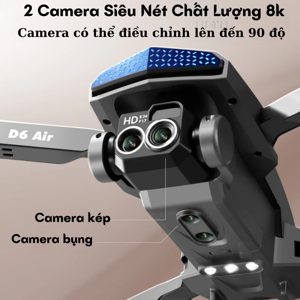 Play cam, Máy bay điều khiển từ xa D6 pro động cơ không chổi than bay 30 phút, Plycam tích hợp định vị GPS và camera 8K | BigBuy360 - bigbuy360.vn
