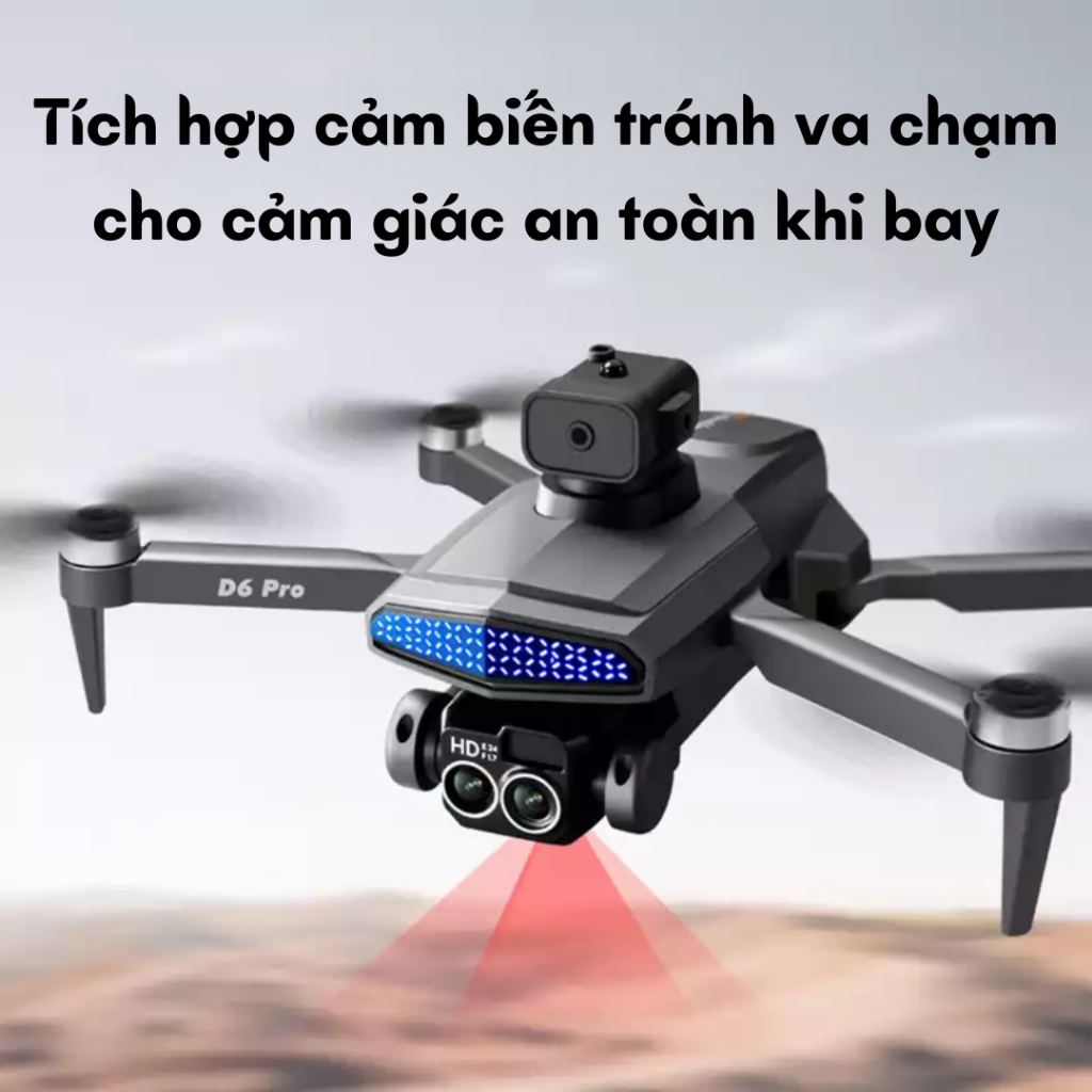 Play cam, Máy bay điều khiển từ xa D6 pro động cơ không chổi than bay 30 phút, Plycam tích hợp định vị GPS và camera 8K | BigBuy360 - bigbuy360.vn