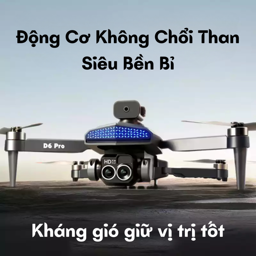 Play cam, Máy bay điều khiển từ xa D6 pro động cơ không chổi than bay 30 phút, Plycam tích hợp định vị GPS và camera 8K | BigBuy360 - bigbuy360.vn