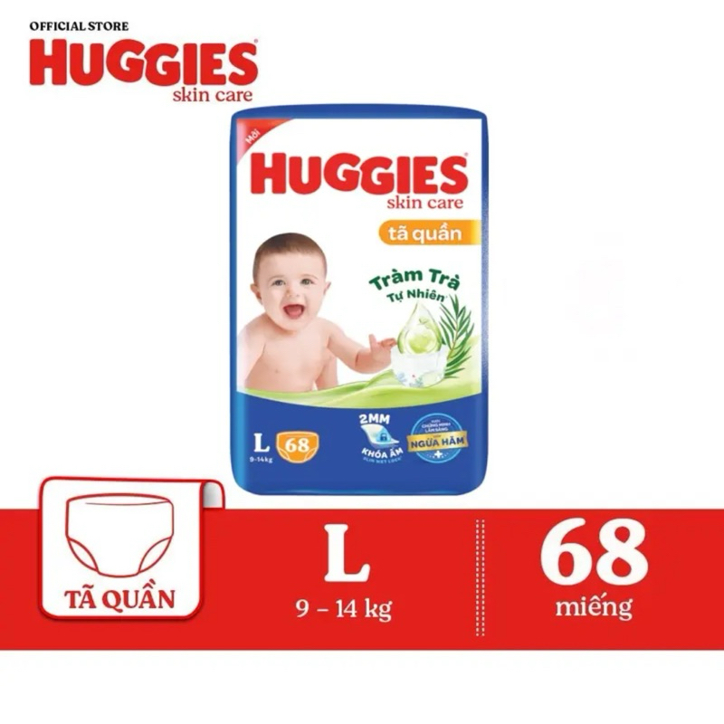 Tã bỉm HUGGIES tràm trà Skincare