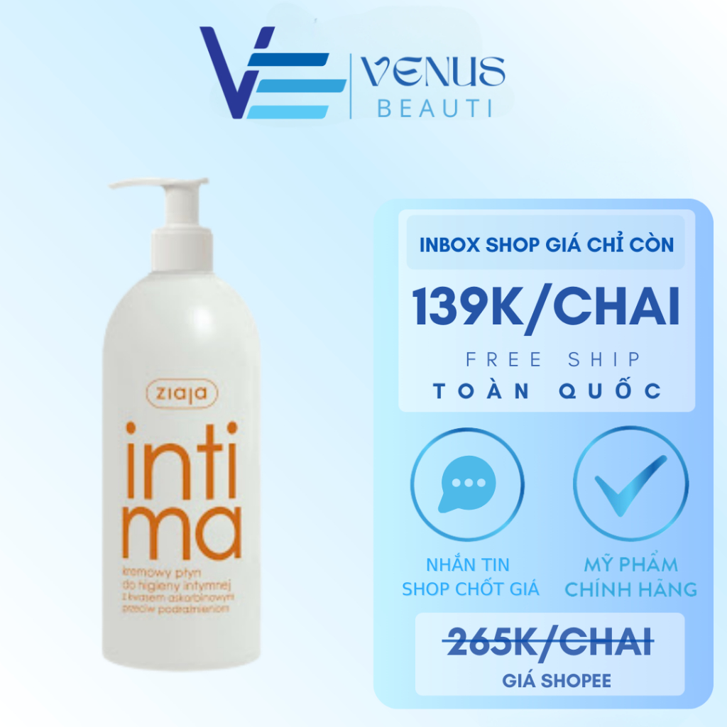 Dung Dịch Vệ Sinh Phụ Nữ Intima Ziaja Chăm Sóc Bảo Vệ Cô Bé Luôn Sạch Và Thơm loại 200 - 500ML