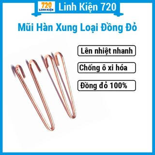 Bộ 10 Mũi hàn xung loại đồng đỏ 100%