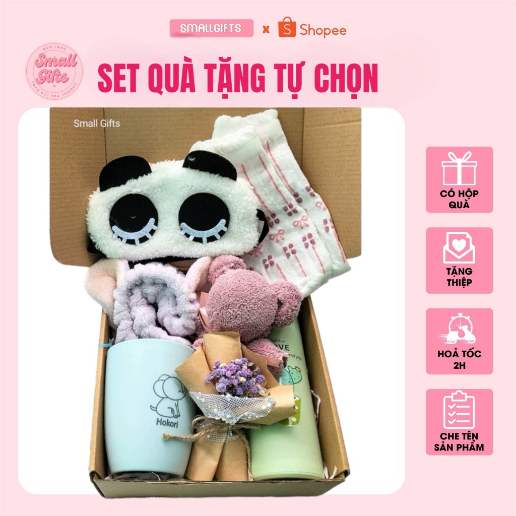 Set quà tự chọn - đồ dùng cá nhân dành cho nữ dịp sinh nhật, 8 tháng 3 (gói quà miễn phí đơn từ 65k)