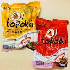 combo bánh gạo Topokki truyền thống + bánh gạo Topokki nhân phô mai