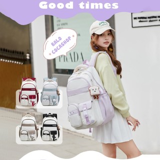 Balo đi học nữ thời trang phong cách hàn màu pastel kiểu dáng mới đựng laptop đi làm du lịch 9661