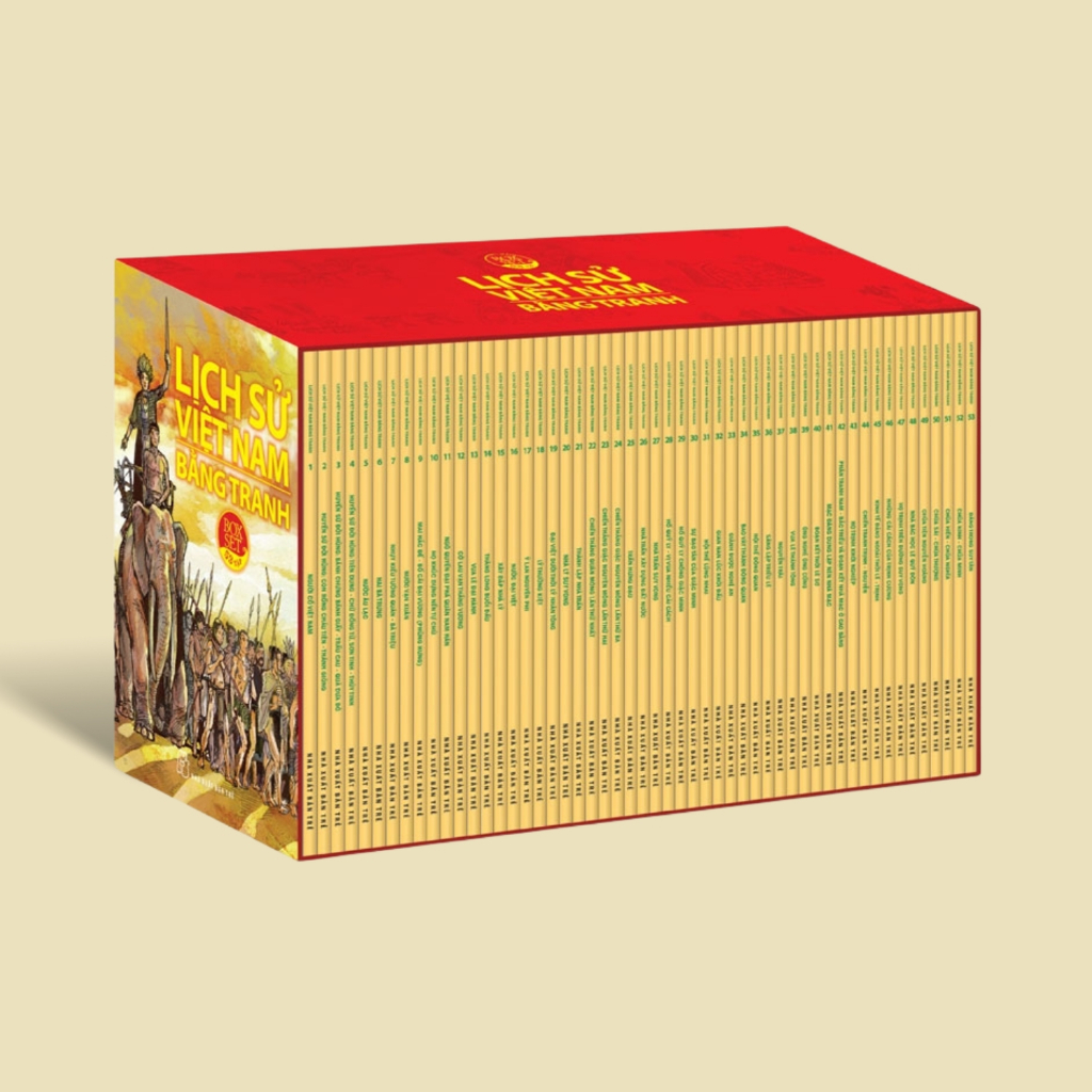 Sách - Boxset Lịch sử Việt Nam Bằng Tranh - Bản Đen Trắng, Bìa Mềm - Bộ 53 Tập