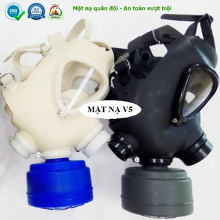Mặt nạ phòng độc v5, mv5-bh chống khói độc phòng cháy, lọc khí độc, binh chủng hóa học quốc phòng quân đội việt nam