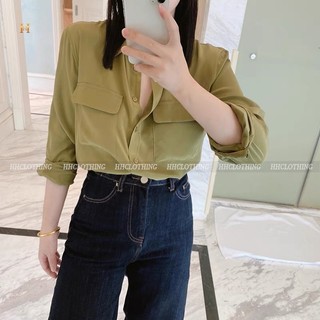Áo sơ mi cổ đức 2 túi hh clothing