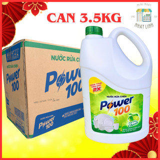 Nước rửa chén power 100 tinh dầu chanh 3,5kg