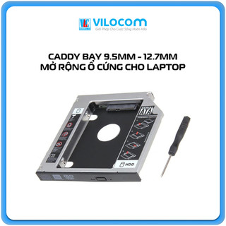Caddy Bay SATA gắn thêm ổ cứng cho Laptop hợp kim nhôm tỏa nhiệt tốt