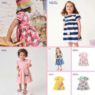 Bst váy hoạ tiết đáng yêu cho bé Little Maven thời trang trẻ em từ 2-7 tuổi