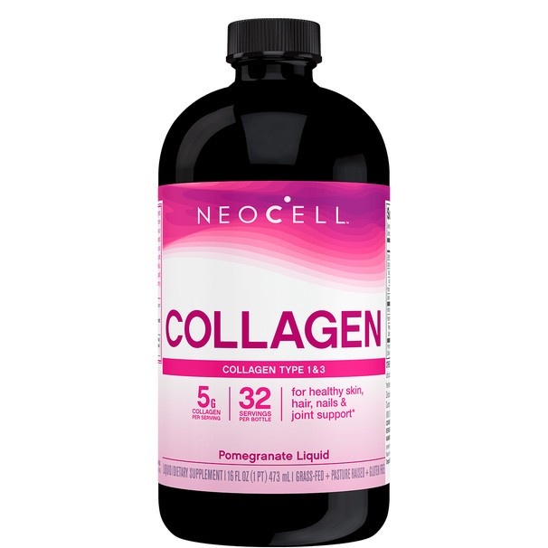 Collagen +C Nước Lựu Đỏ Neocell Mỹ Tạo Sức Khỏe Cùng Vẻ Đẹp Từ Bên Trong Cho Da, Tóc, Móng 473 ml