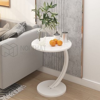  Bàn trà sofa tròn kệ đầu giường chân sắt phong cách hiện đại thiết kế độc đáo chất liệu gỗ MDF bền đẹp 