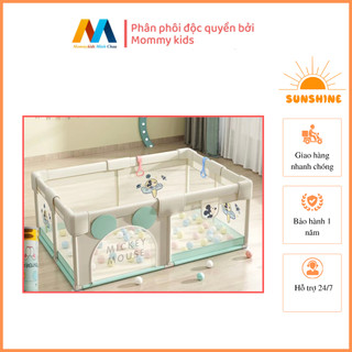 Quây bóng, quây cũi nhà bóng cho bé 30 bóng + 2 vòng đồ chơi