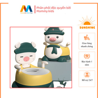 Bô vệ sinh cho bé - bộ vệ hình thú cho bé bô ngồi hình con vit nhỏ gọn dễ thương