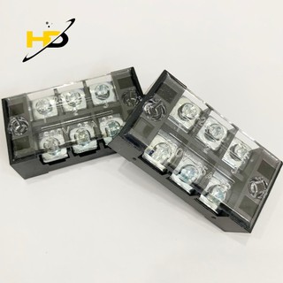 Cầu đấu nối dây điện 3 pha 25a-domino đấu dây điện tb-2503l