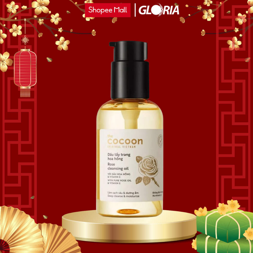 Dầu tẩy trang hoa hồng Cocoon 140ml