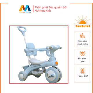XE ĐẨY CHO BÉ KIÊM XE CHÒI CHÂN, XE ĐẠP 3 BÁNH 618 AN TOÀN CÓ KHUNG BẢO VỆ CHO Bé