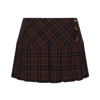  PREMIUM ౨ৎ VÁY LƯNG THẤP PLAID MINI SKIRT 