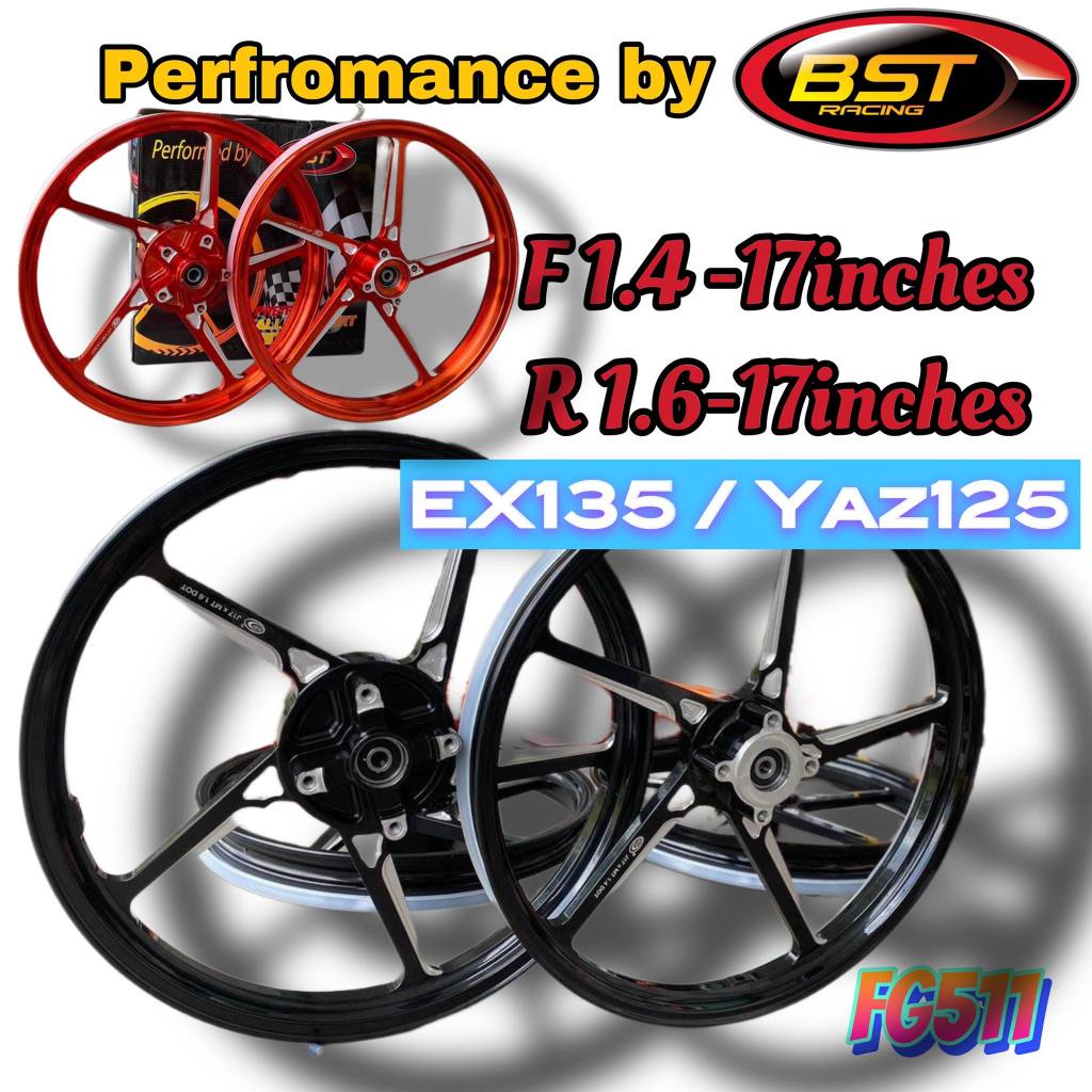 Mâm nhôm 5 cây  511 - CNC XE MÁY  Exciter EX135 - sirius - lc4  ex150 - BST RACING