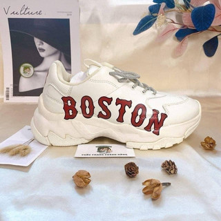 Giày mlb boston đỏ logo in3d - mlb best quaility 44-45-46