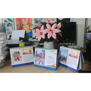 Lịch để bàn - trống nước- không phai , không nhòe