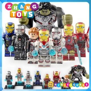 Đồ chơi Xếp hình Người sắt War Machine Hawkeye Pepper Mk85 Mk50 Hulk Iron Man Avengers Minifigures Koruit KT1026