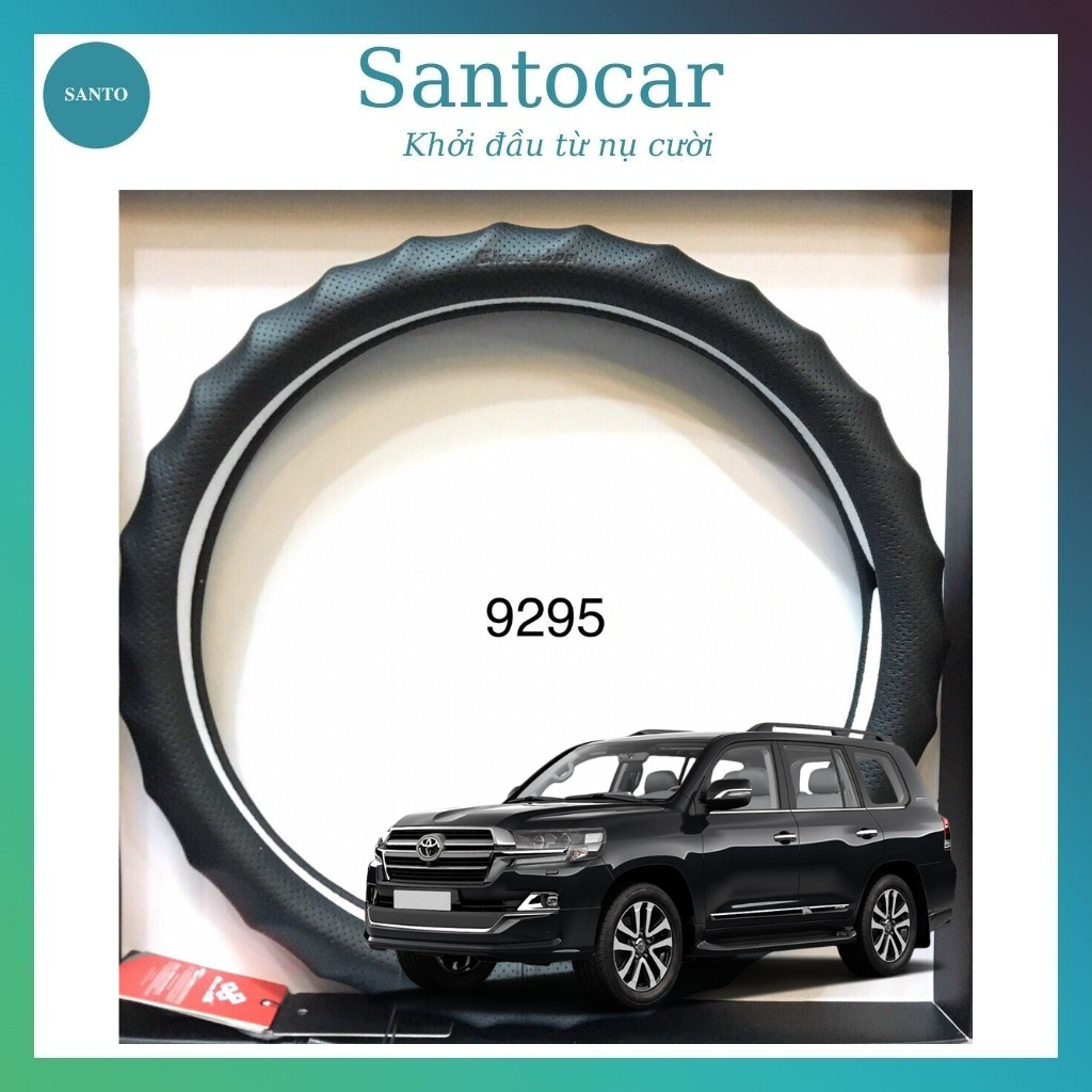 Bọc vô lăng xe Land Cruiser  Circle Cool  9295 cao cấp , bao tay lái xe ô tô Land Cruiser cao cấp - 