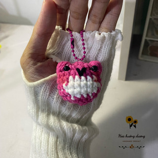 Móc khóa ếch ú mini len handmade siu iu