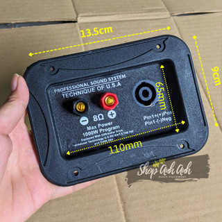 Trạm loa thùng loa sân khấu 9*14 sẳn jack speakon và cọc loa , Giá 01 chiếc