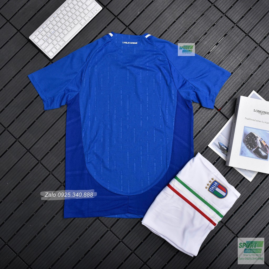 Set Bộ Bóng Đá ĐTQG Italia 2023 - Áo Đá Banh Tuyển Ý mùa giải 22/23 Vải Thái Chuẩn Áo Thi Đấu