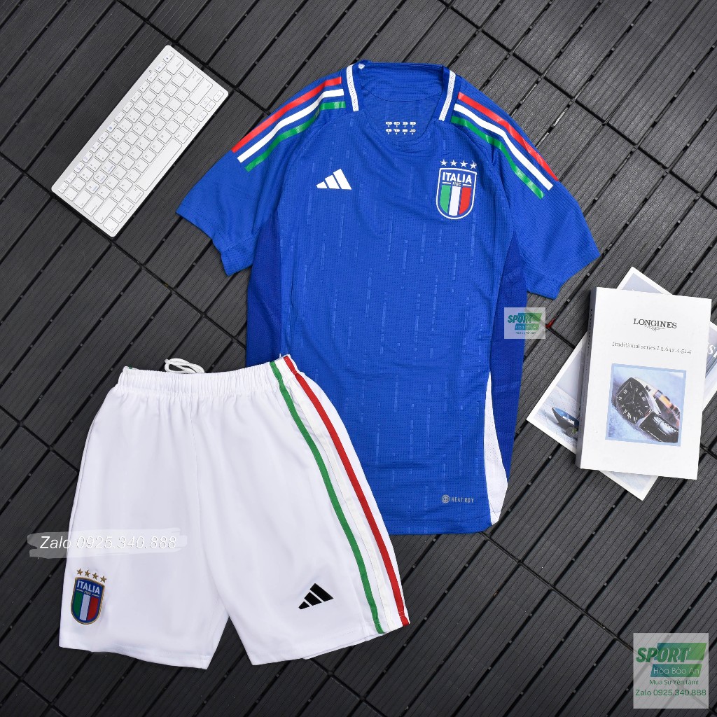 Set Bộ Bóng Đá ĐTQG Italia 2023 - Áo Đá Banh Tuyển Ý mùa giải 22/23 Vải Thái Chuẩn Áo Thi Đấu