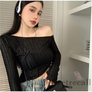 Áo lệch vai đen