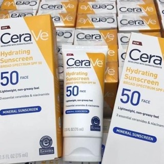 [Hàng Mỹ] Kem chống nắng cho da mặt CeraVe Hydrating Sunscreen SPF 30 / SPF 50 Face Lotion (75ml)