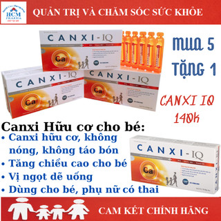 [MUA 5 TẶNG 1]Canxi d3 k2 mk7 hữu cơ cho bé 1 2 3 4 5 tuổi Canxi IQ cho bà bầu hộp 20 ống HCM PHARMA BPC02