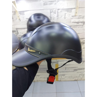 Nón bảo hiểm lưỡi trai kết đai da Vespa Nam /Nữ cty Chính Hãng chuẩn đẹp - Nón kết bảo hiểm vespa thể thao