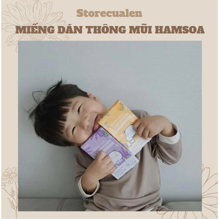 Miếng dán thông mũi miếng dán giảm ngạt Hamsoa Hàn Quốc